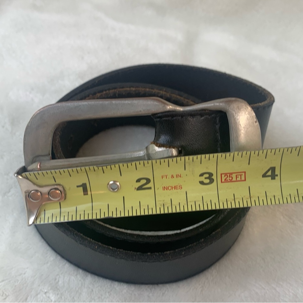 Levi’s Split Cowhide Black Belt - Made in USA - Large 30-34 - Picture 6 of 8